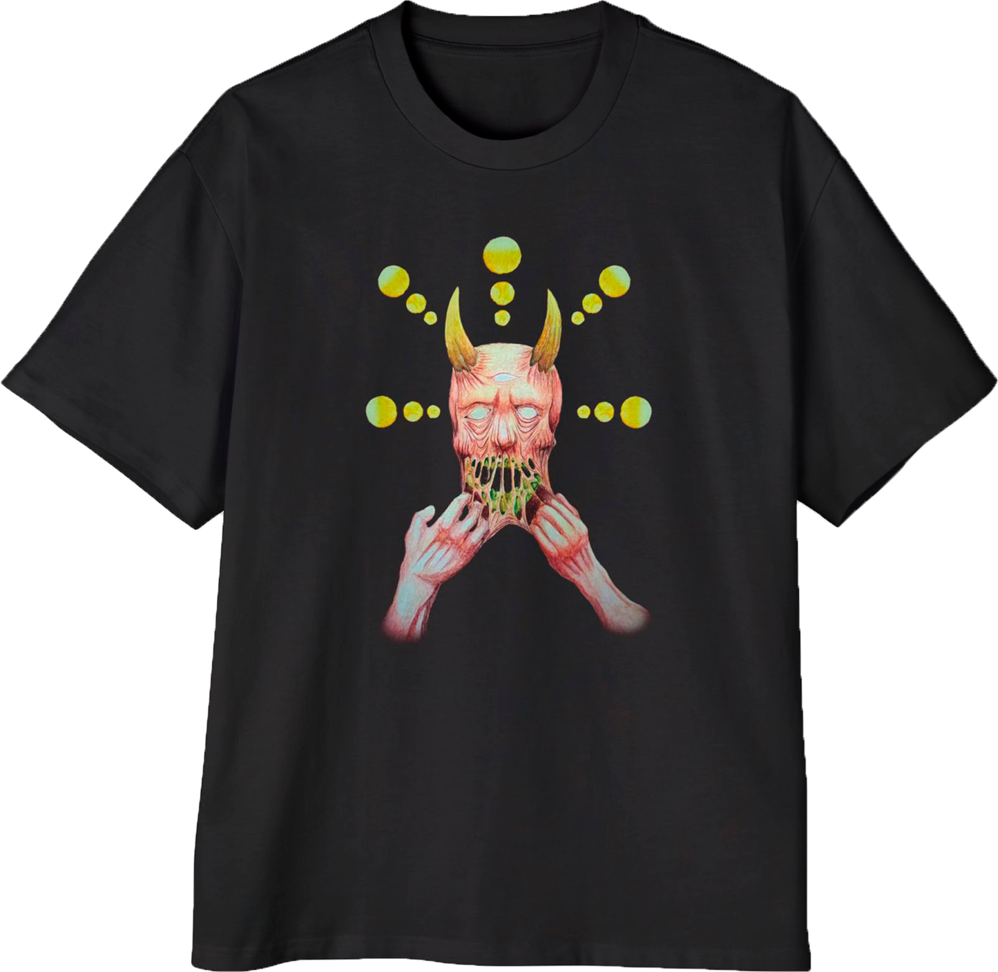 Playera Oversize "HARTO DE SER" (negro)