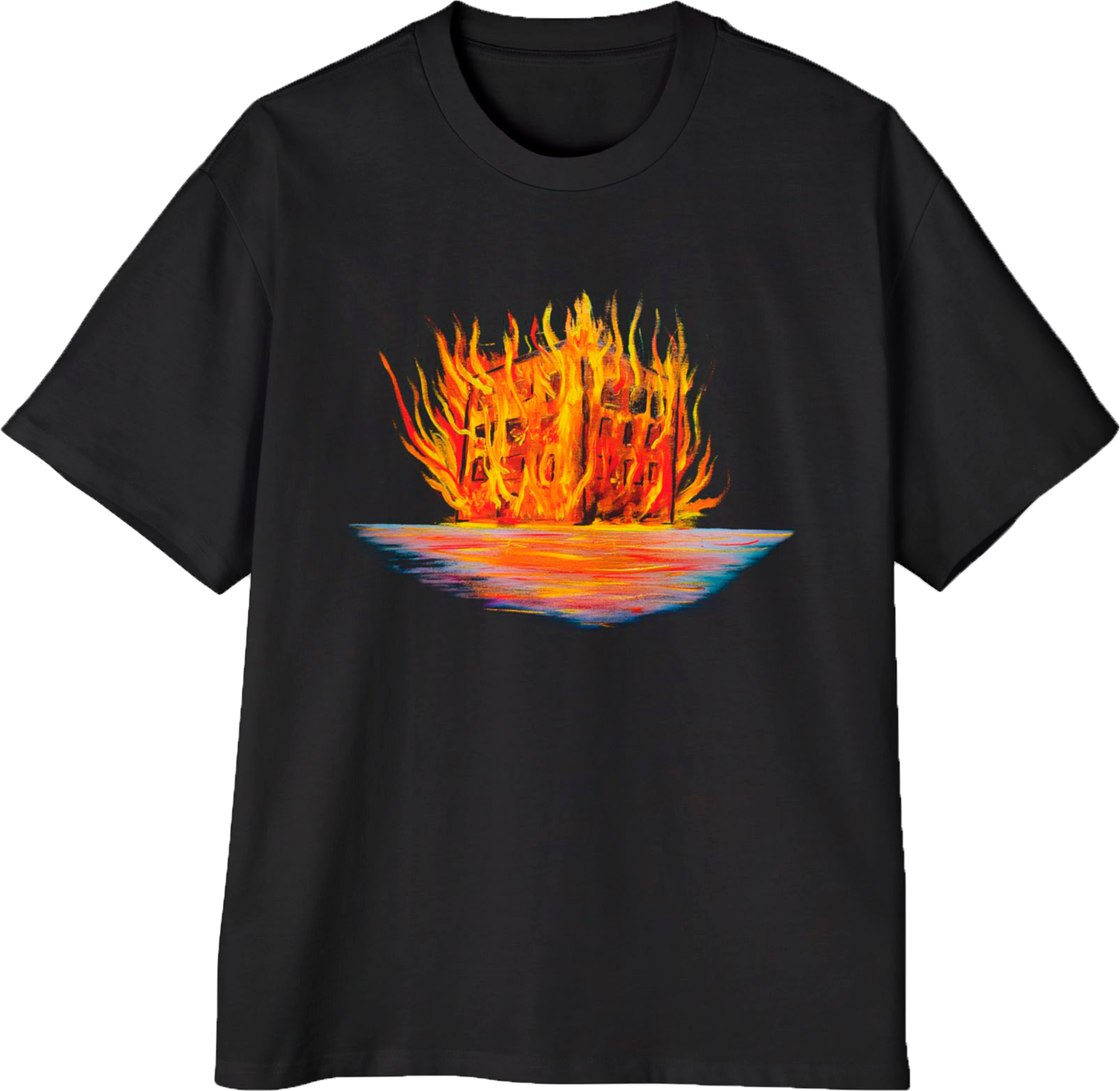 Playera Oversize "IN MY NIGHTMARES" (negro)