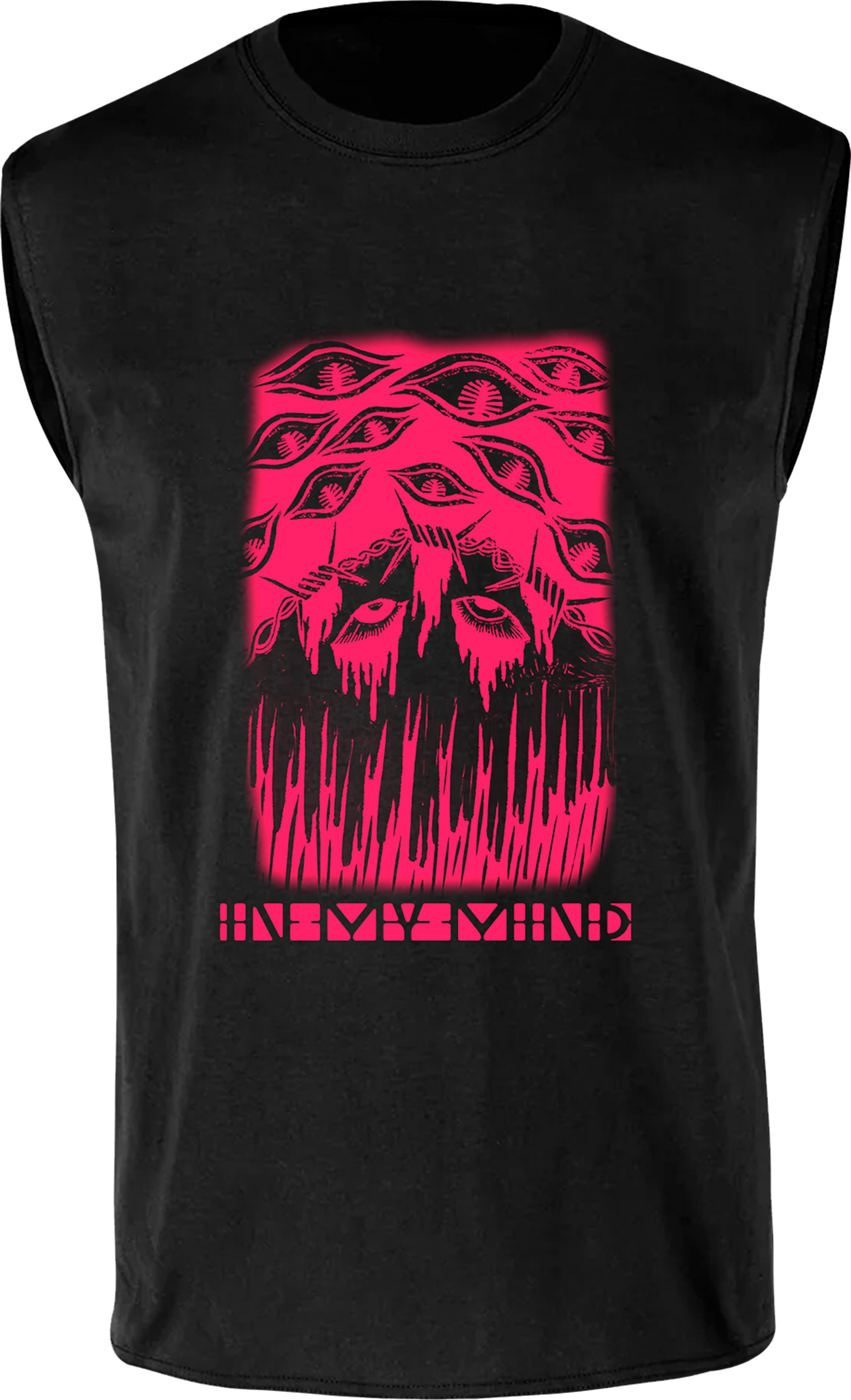 Playera sin mangas "IN MY MIND" (negro)