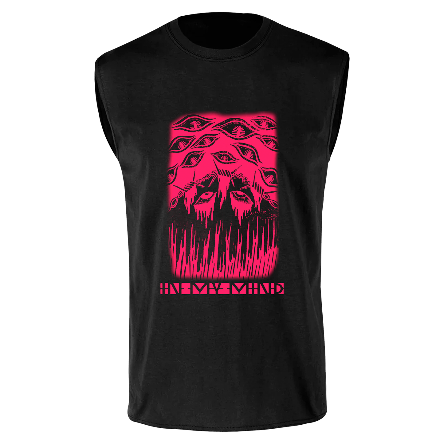 Playera sin mangas "IN MY MIND" (negro)