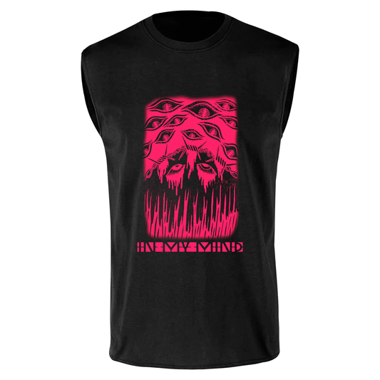 Playera sin mangas "IN MY MIND" (negro)